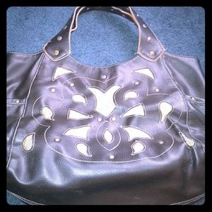 Black and Gold Designed Purse